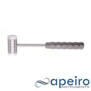 Mallet Solid Steel Head Plastic Facing 215 Grams 30 Mm Diameter 24 Cm