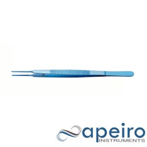 Gerald Forceps 1x2 Teeth 18cm Titanium Blueline