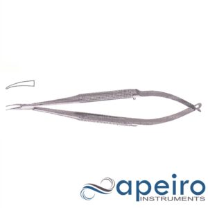 Barraquer Needle Holder Round Handle Curved Without Catch