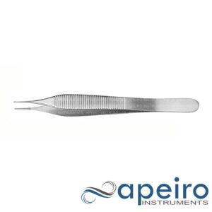 Micro Adson Forceps, 0.8mm Tip, Serrated 12cm (4 3/4")