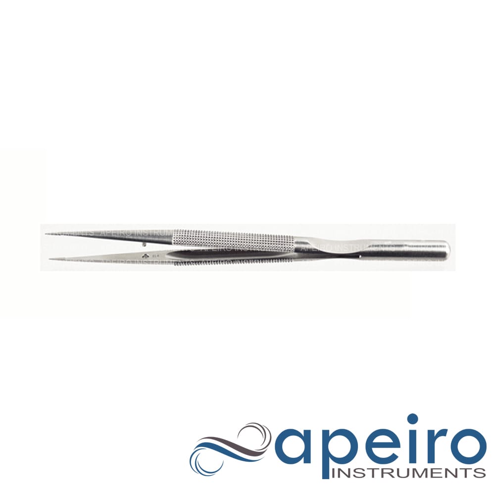 Micro forceps straight 8mm round handle Micro forceps straight 8mm round handle