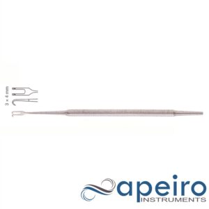 Cottle Double Hook, 15cm, Sharp, 3x4mm