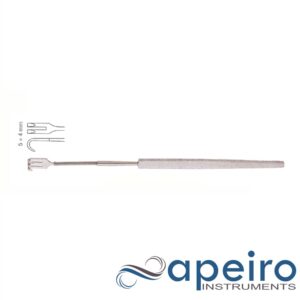 Flexible Neck Retractor, 16cm, Sharp Prongs