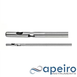 Cannulas With One Central Hole And Two Lateral Holes Threaded Fitting 3.0mm X 20cm