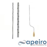 Liposuction Infiltration Cannulas (bayonet Shape) Threaded Fitting 6.0mm X 25cm, 22 Holes