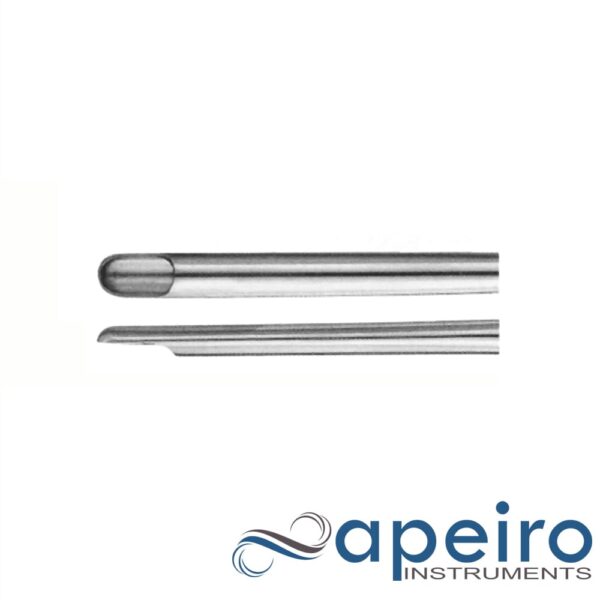 Liposuction Cannula With Half Cut Off Tip Threaded Fitting 6.0mm X 30cm