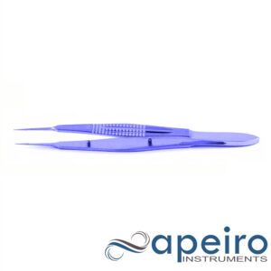 Castroviejo Suture Forceps Tip 0.3mm 1x2 Teeth Titanium Blueline