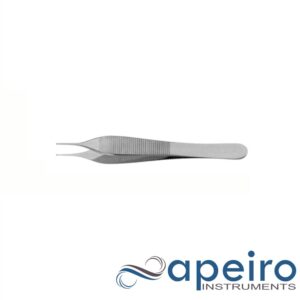 Micro Adson Forceps, 0.8mm Tip, Serrated