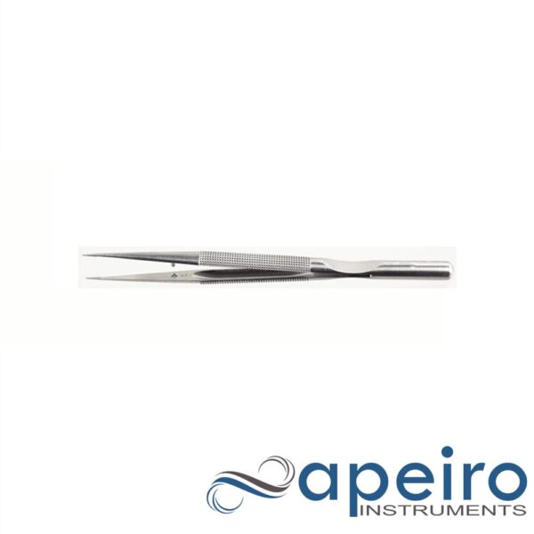 Micro Forceps, Straight, 8mm Round Handle