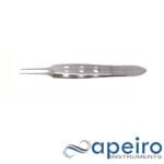 Bishop Harmon Iris Forceps, 1x2 Teeth, 0.4 Mm, 9cm