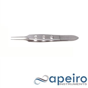 Bishop Harmon Iris Forceps, 1x2 Teeth, 0.4 Mm, 9cm