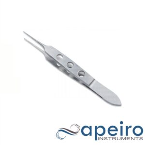 Bishop Harmon Iris Forceps, 1x2 Teeth, 0.4 Mm, 9cm