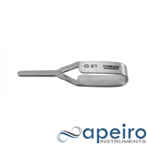 Micro Serrefine Straight 9.0mm Smooth Jaw 2.5cm