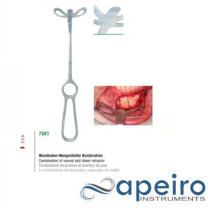 Combination Of Wound And Cheek Retractor