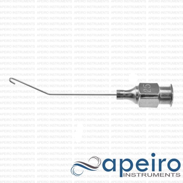 Binkhorst Irrigating Cannula, 25 Gauge, Angled Left