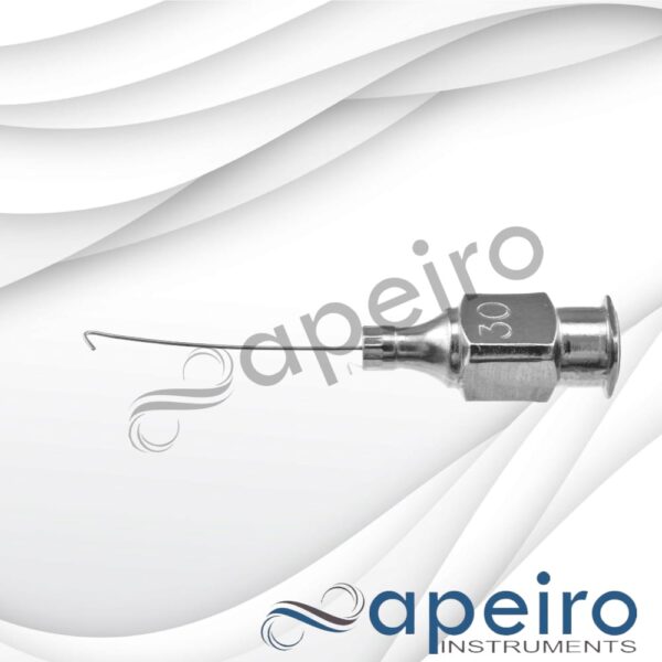 Corydon Hydrodissection Cannula, 30 Gauge, Curved Left