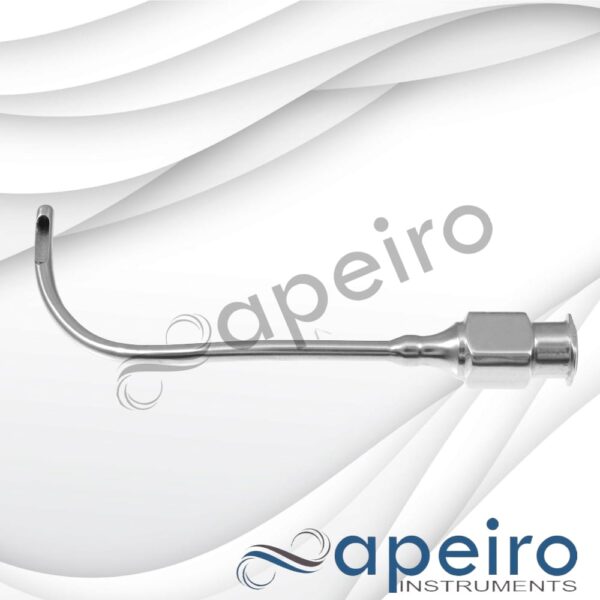 Fox Fat Injection Cannula, 14 Gauge, Double Curved Right Shaft