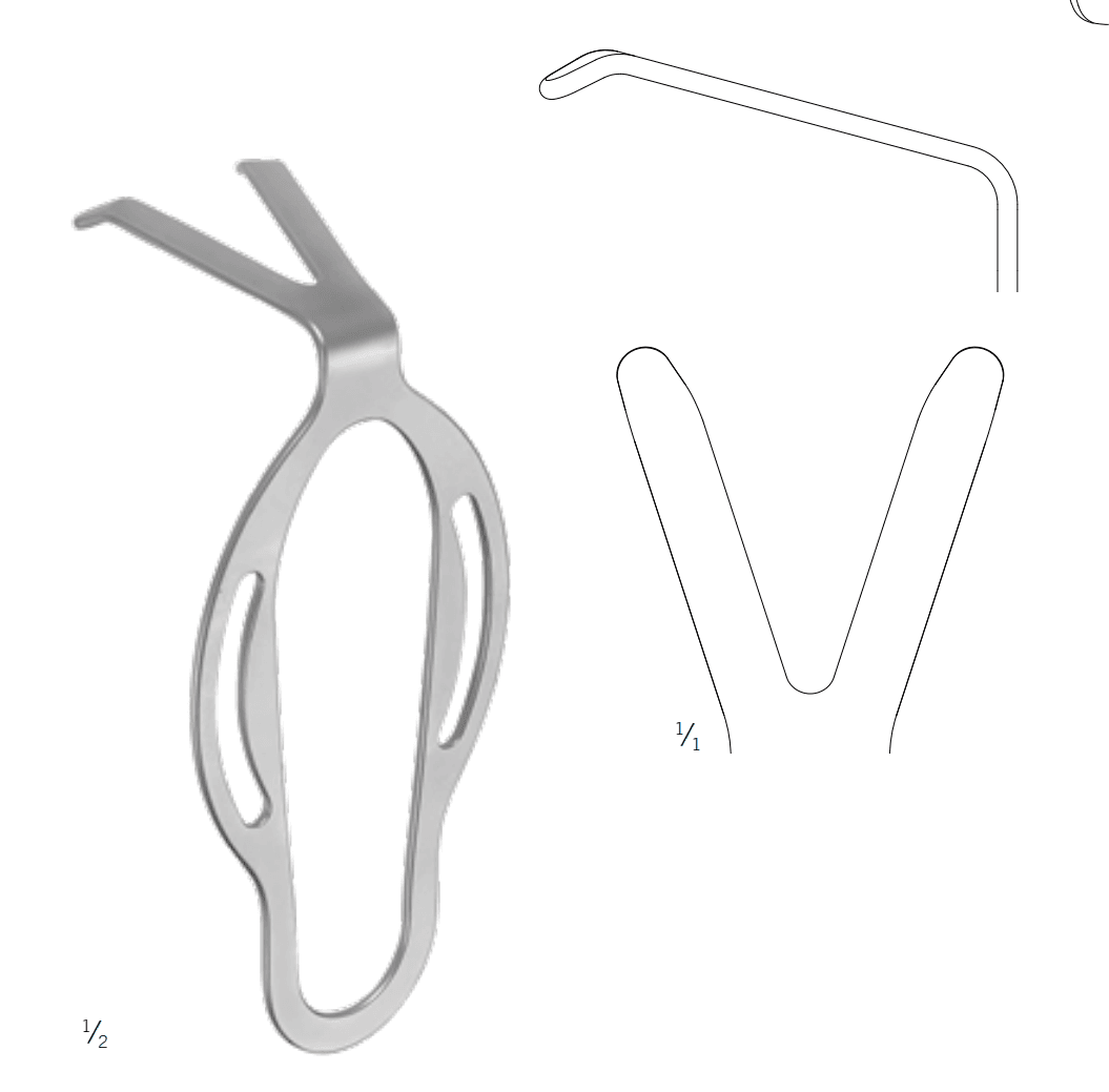 Double retractor 14cm Double retractor 14cm