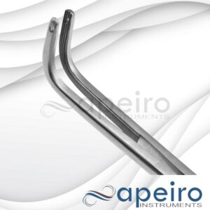 Finochietto Thoracic Forceps 9 1/2'',fully Curved, Longitudinal Serrated Jaws, Ring Handle
