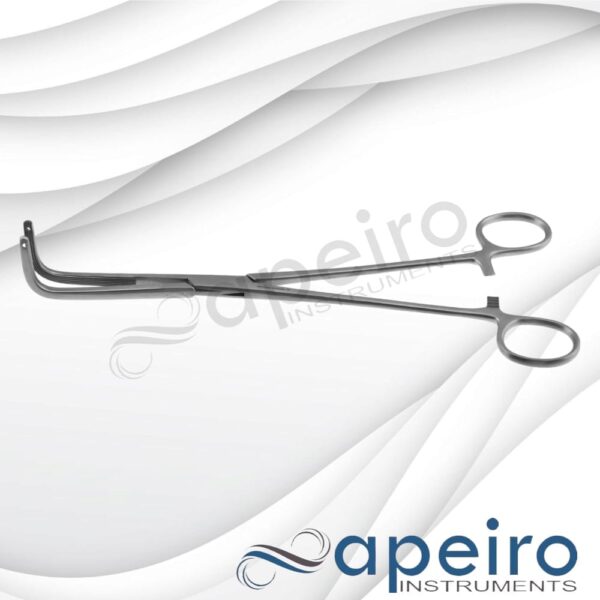 Finochietto Thoracic Forceps 9 1/2'',fully Curved, Longitudinal Serrated Jaws, Ring Handle