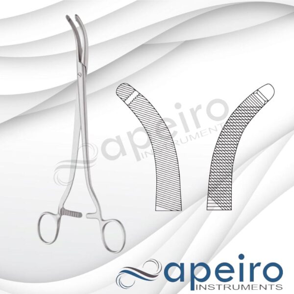 Walzl Hysterecty Forceps Vienna Pattern 22cm Curved