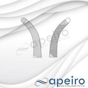 Walzl Hysterecty Forceps Vienna Pattern 22cm Curved